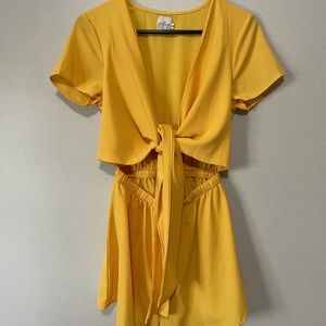 Princess Polly Yellow Romper